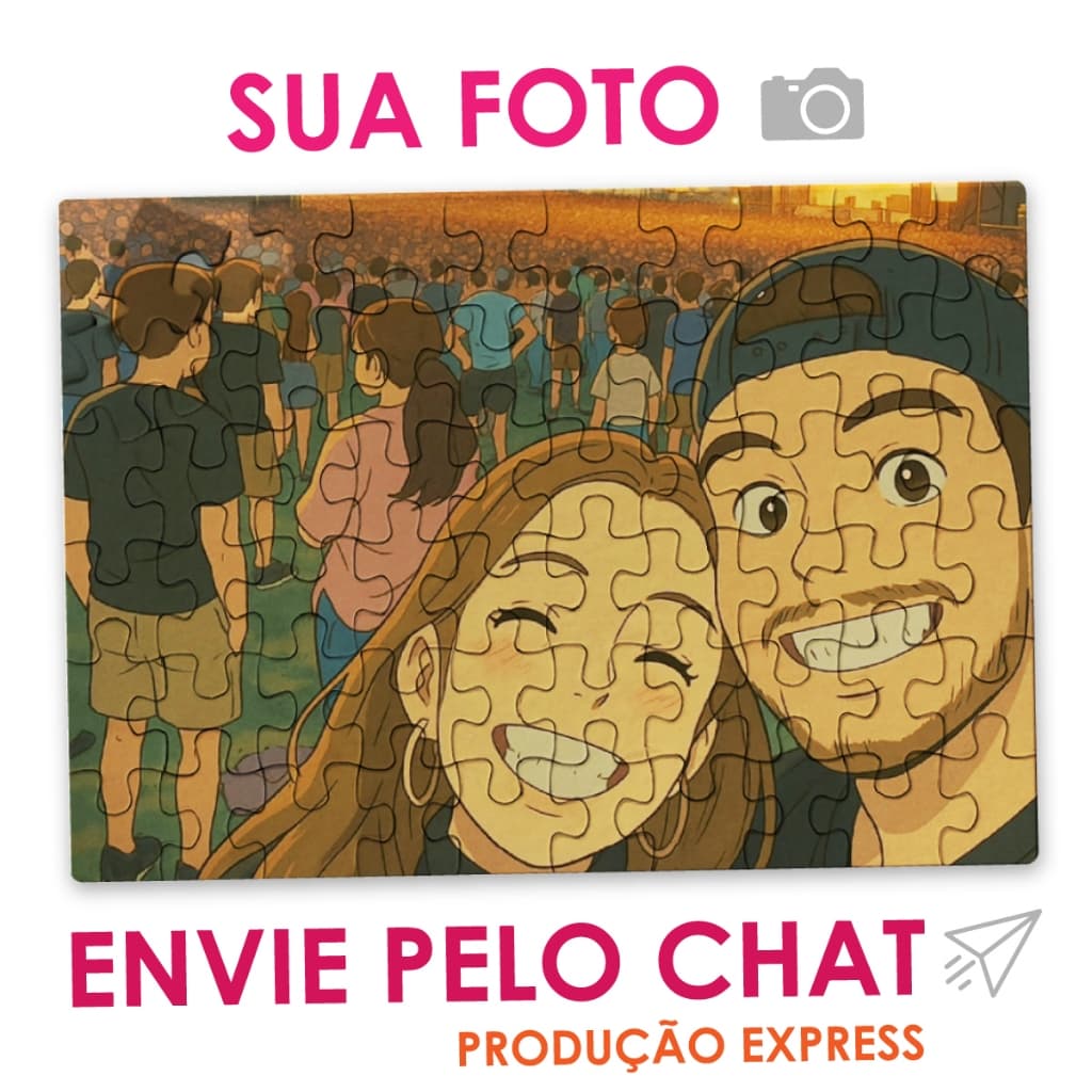 Quebra Cabeça Personalizado com Foto Imagem Presente Aniversário Natal Casamento Personalizado