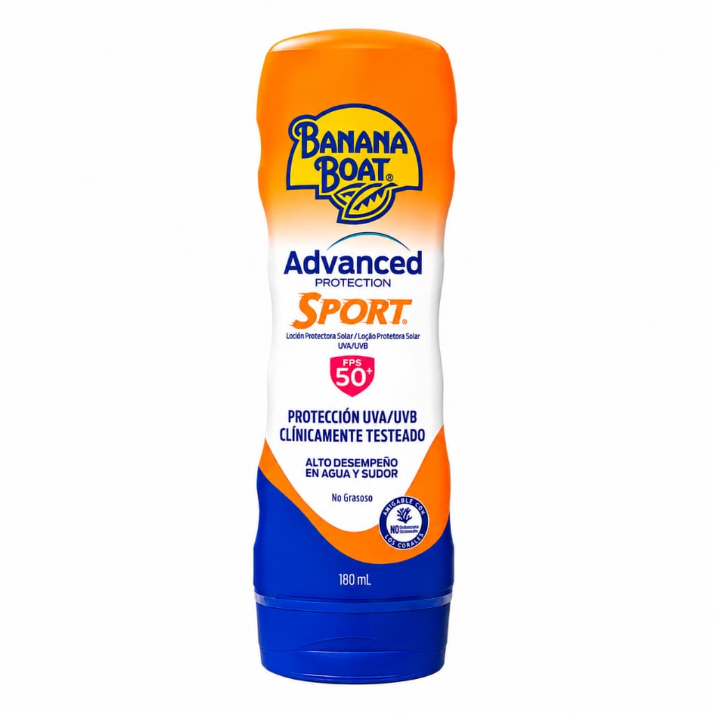protetor solar, banana boat advanced sport de180ml
