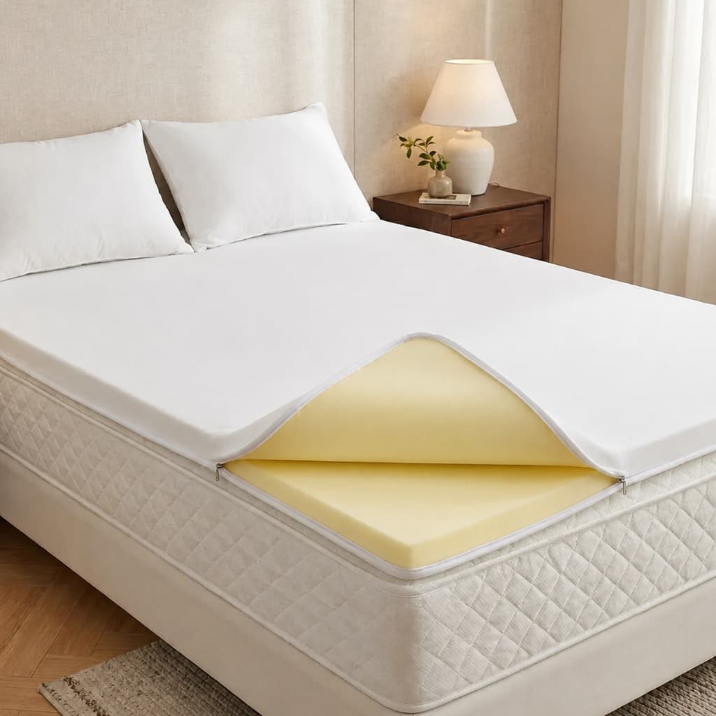 Pillow Top Casal De Espuma D33 EXTRASOFT 4cm com Zíper/lavável Confortável
