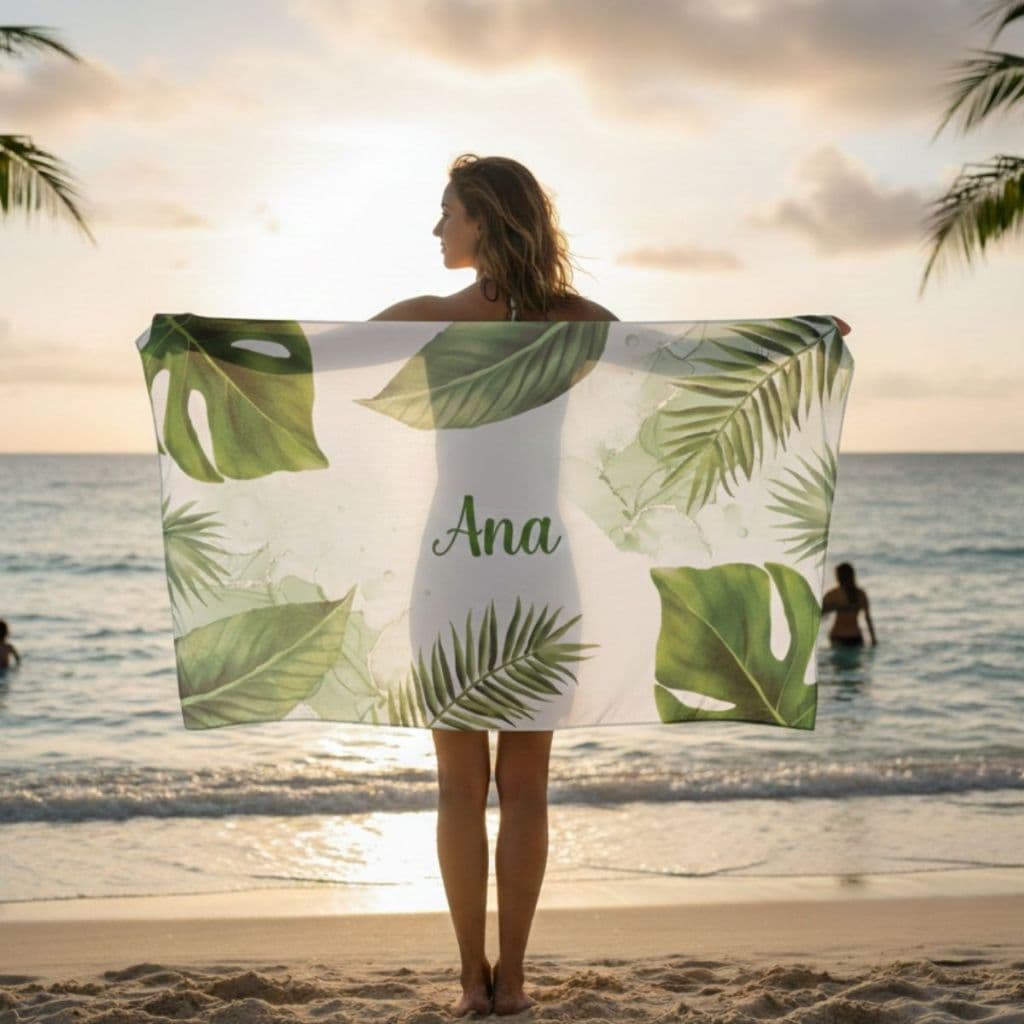 Canga de Praia Personalize Com Seu Nome ou Logo 1,48x1