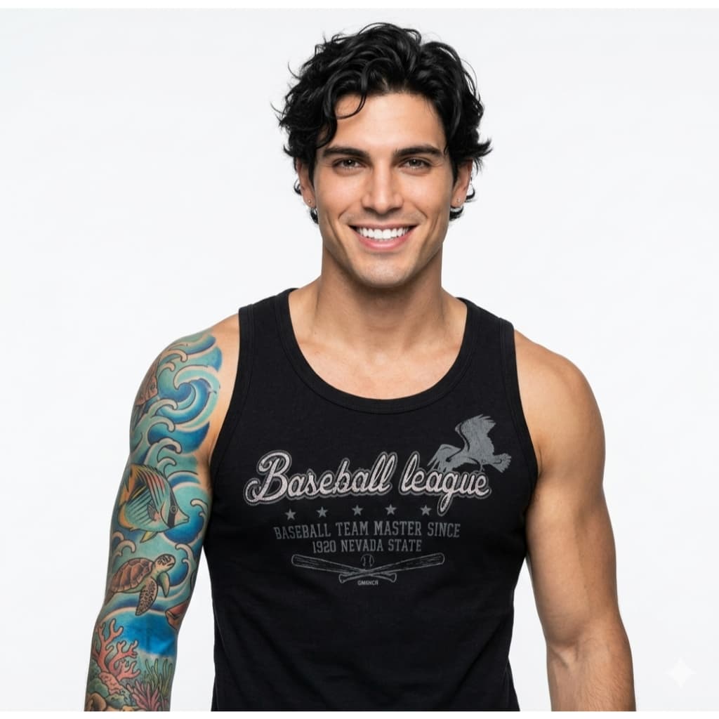 Regata Slim Fit Estampada Masculina