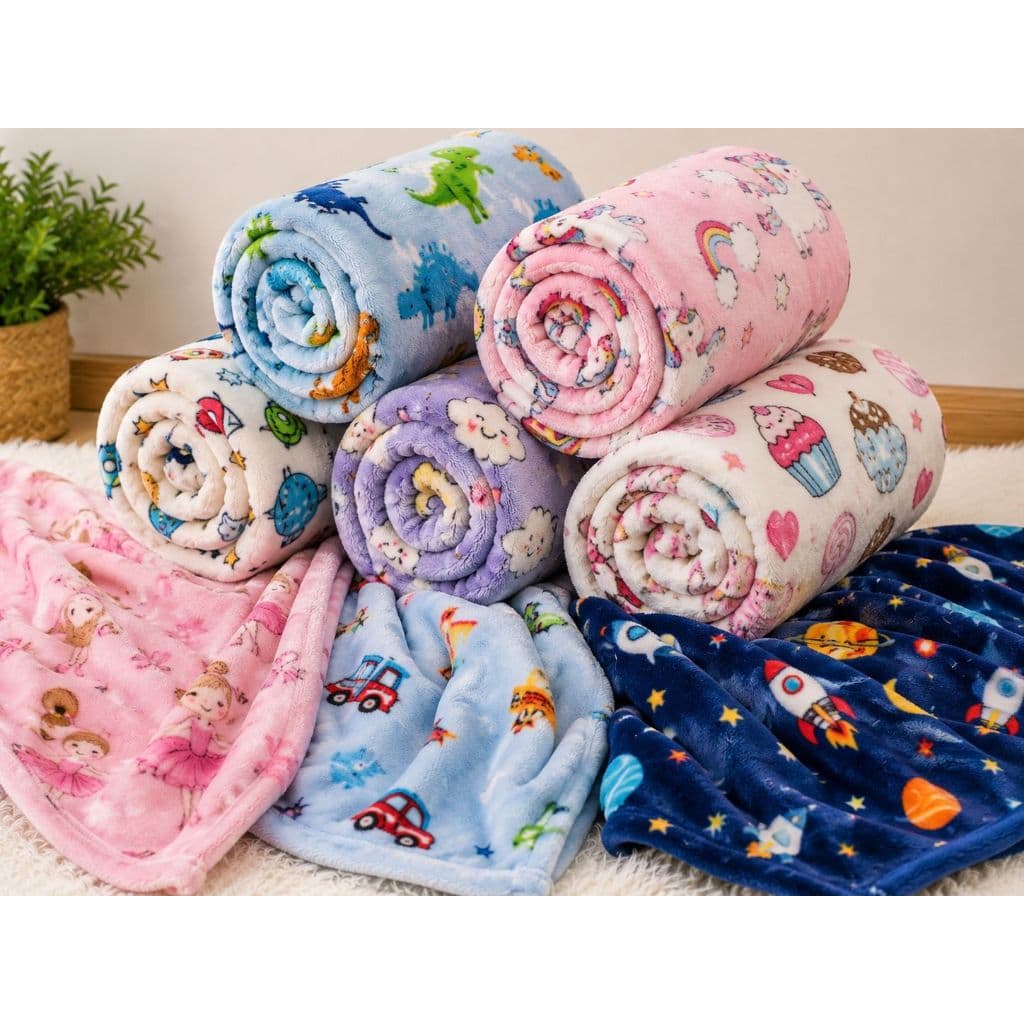 Cobertor Infantil Juvenil Quentinho Estampado (1,60m x 1,00m)