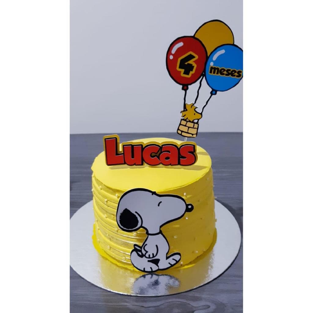 Topo Topper De Bolo Snoopy Festa Snoopy Topo de Bolo Snoopy Balões