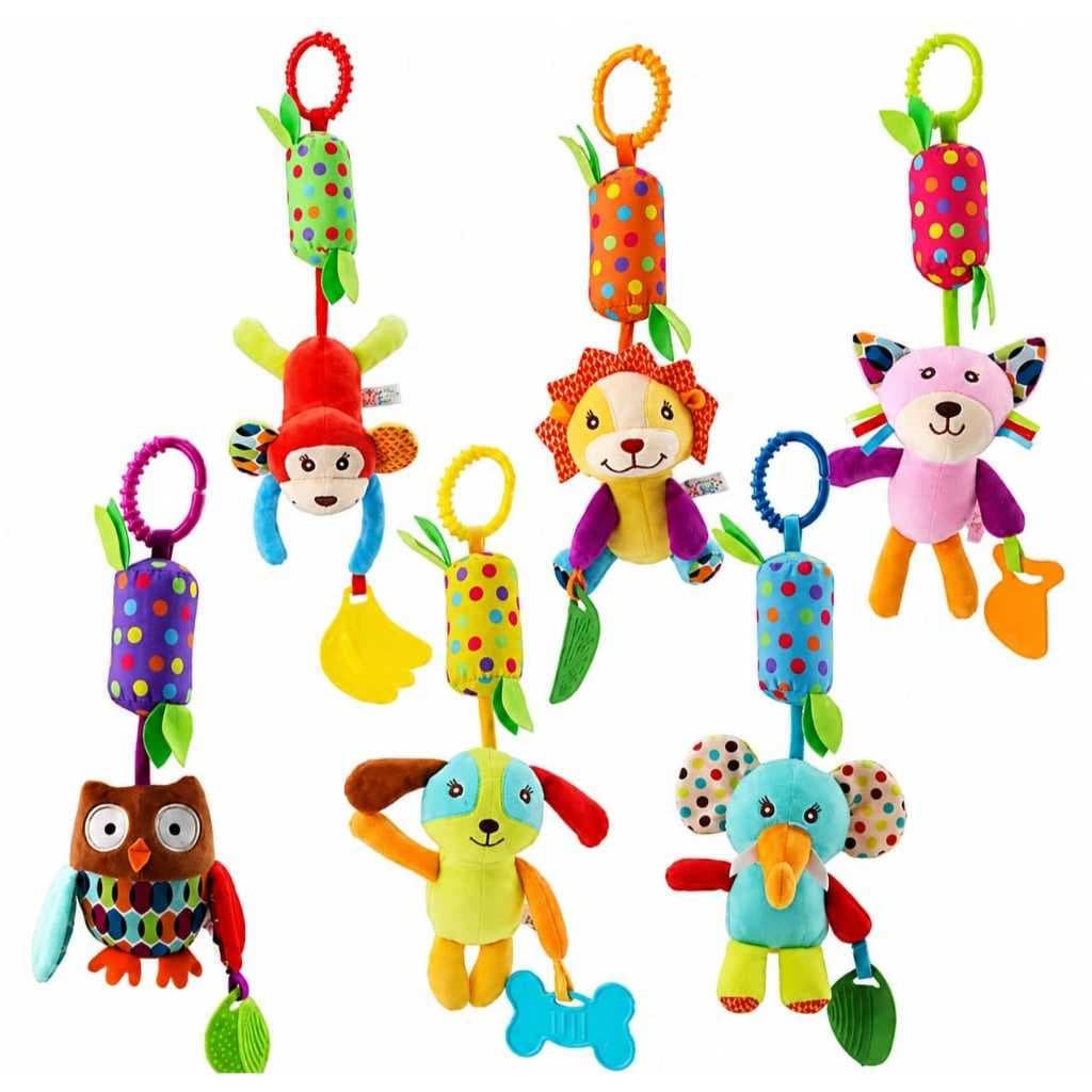 Mobile Anel de Pendurar Brinquedos de Carrinho Bebe Conforto Teether Berço de Chocalho Sensorial