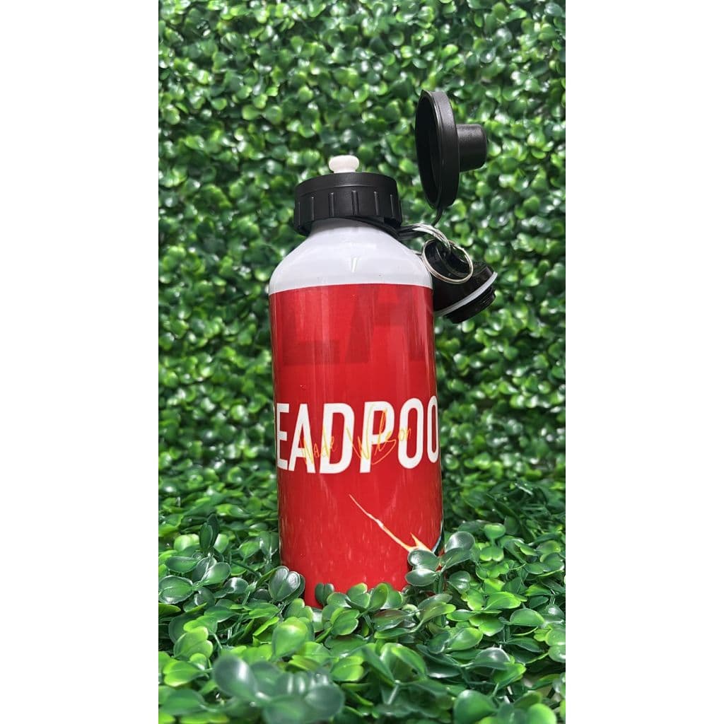 Garrafa Personalizada Deadpool com Nome 600ml Alumínio Squeeze Marvel Wade Wilson Mercenário