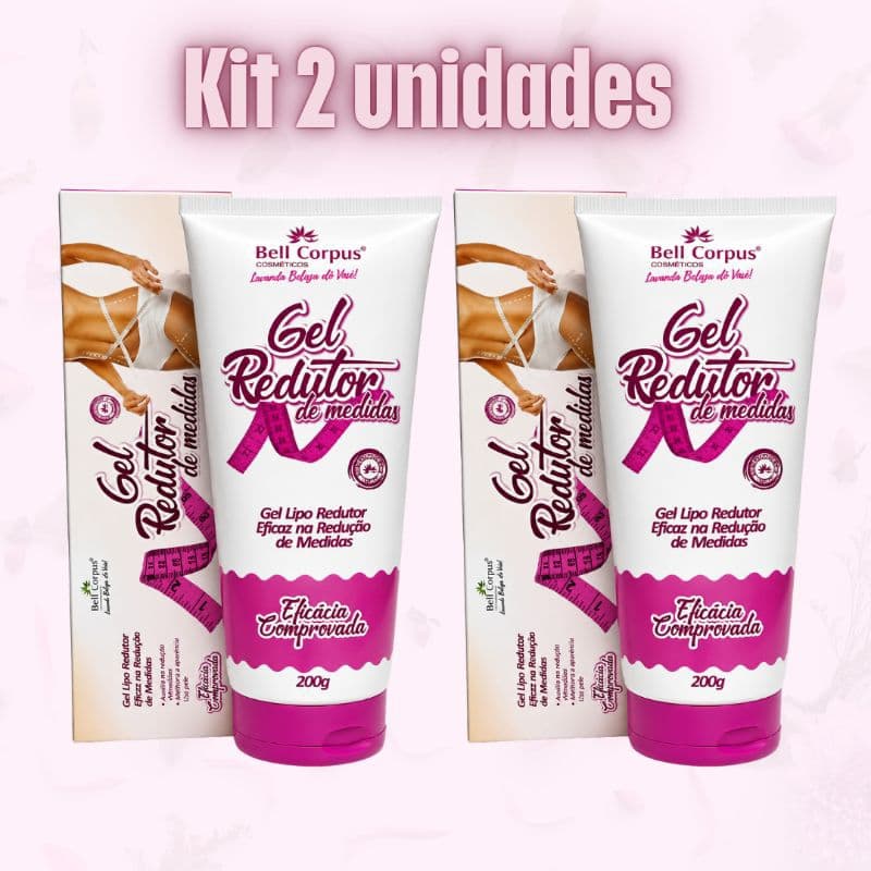 Kit 2 Gel Corporal Bell Corpus Removedor De Tecido Adiposo
