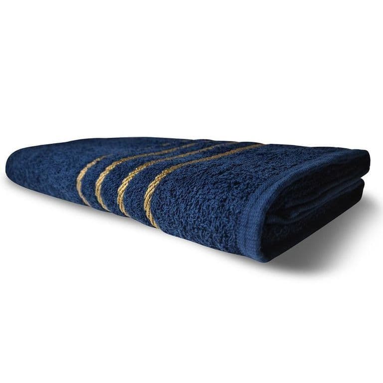 Toalha de Rosto 45x70cm em Algodão Cor Azul-escuro