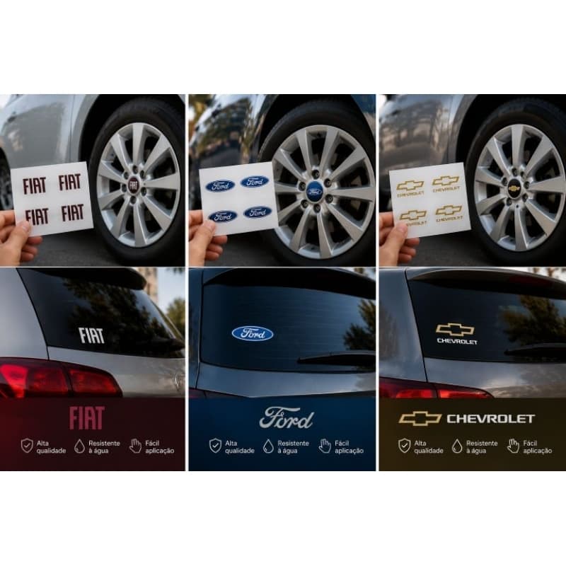kit jogo Adesivo automotivo para carro calotas