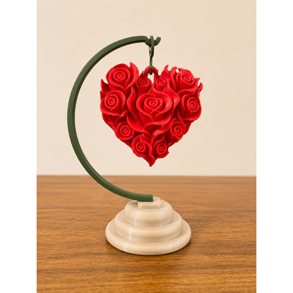 Coração Flamejante Decorativo 3D – Peça Exclusiva