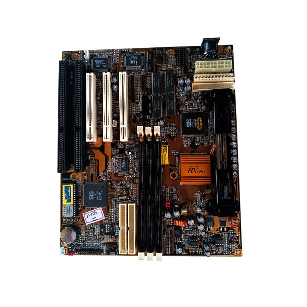 PLACA MÃE PENTIUM II BXPRO AT VGA 8MB SOM ON BOARD COMPLETA NOVA MB2