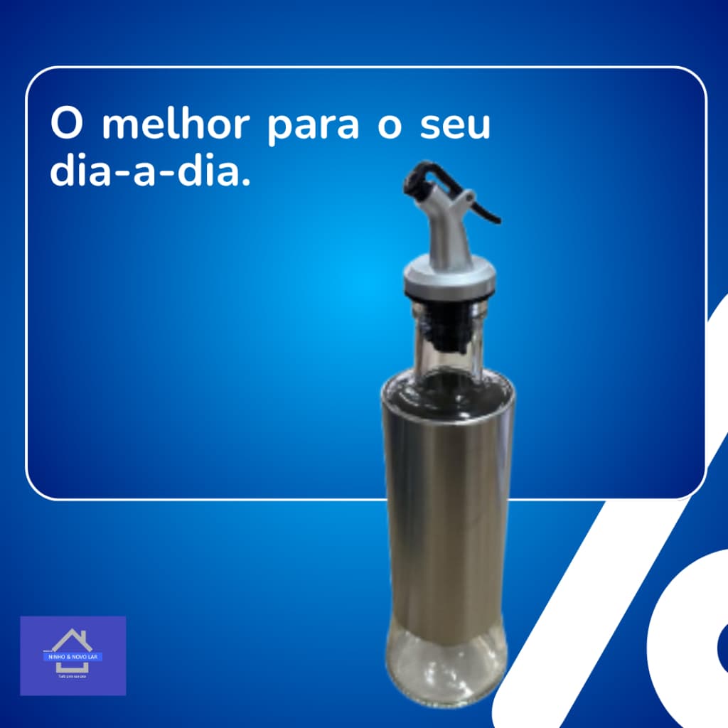Porta Temperos Vidro 300ml com Tampa Inox Hermética | Dispenser Prático e Elegante para Cozinha