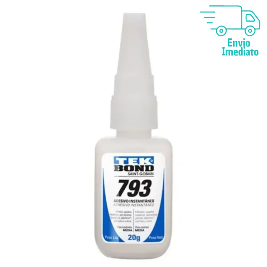 Adesivo Instantâneo Tekbond 793 20g Cola Super Forte Multiuso