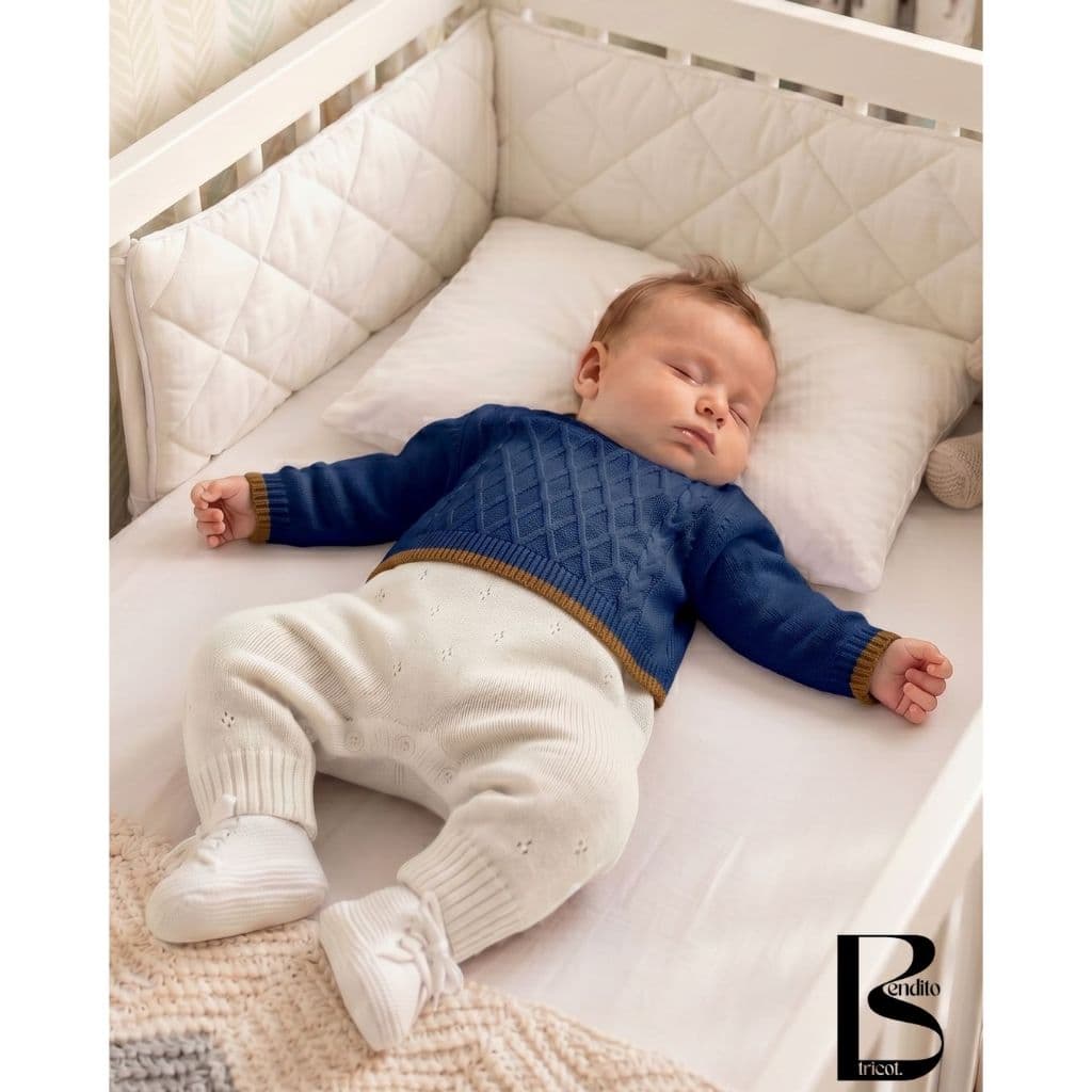 Macacão Infantil Tricot Saida Maternidade Fechamento Botão Canelado Tricô Moda inverno