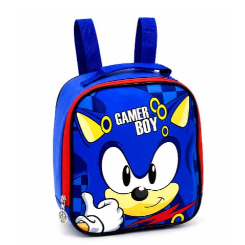 Lancheira Térmica Infantil Sonic Space Board com Alça – Compacta, Resistente e Divertida LA4706