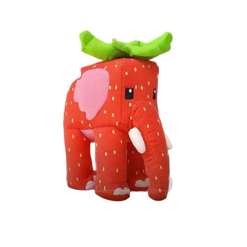 Boneco Pelúcia Elefante Morango Steal a Brainrot Brinquedo