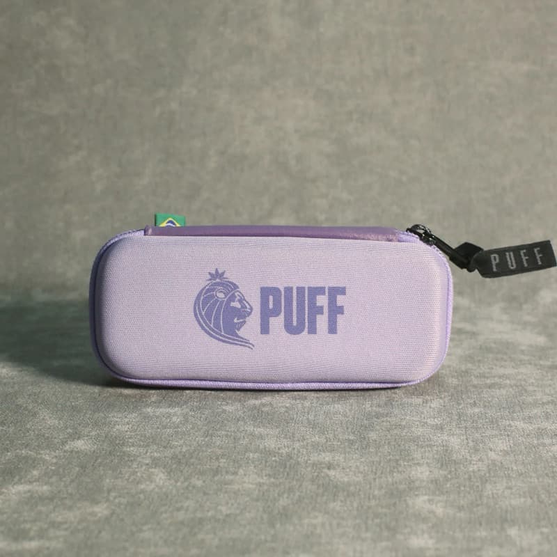Case Puff Life Mini Lilás Porta Objetos Premium Compacto Resistente Envio Rápido