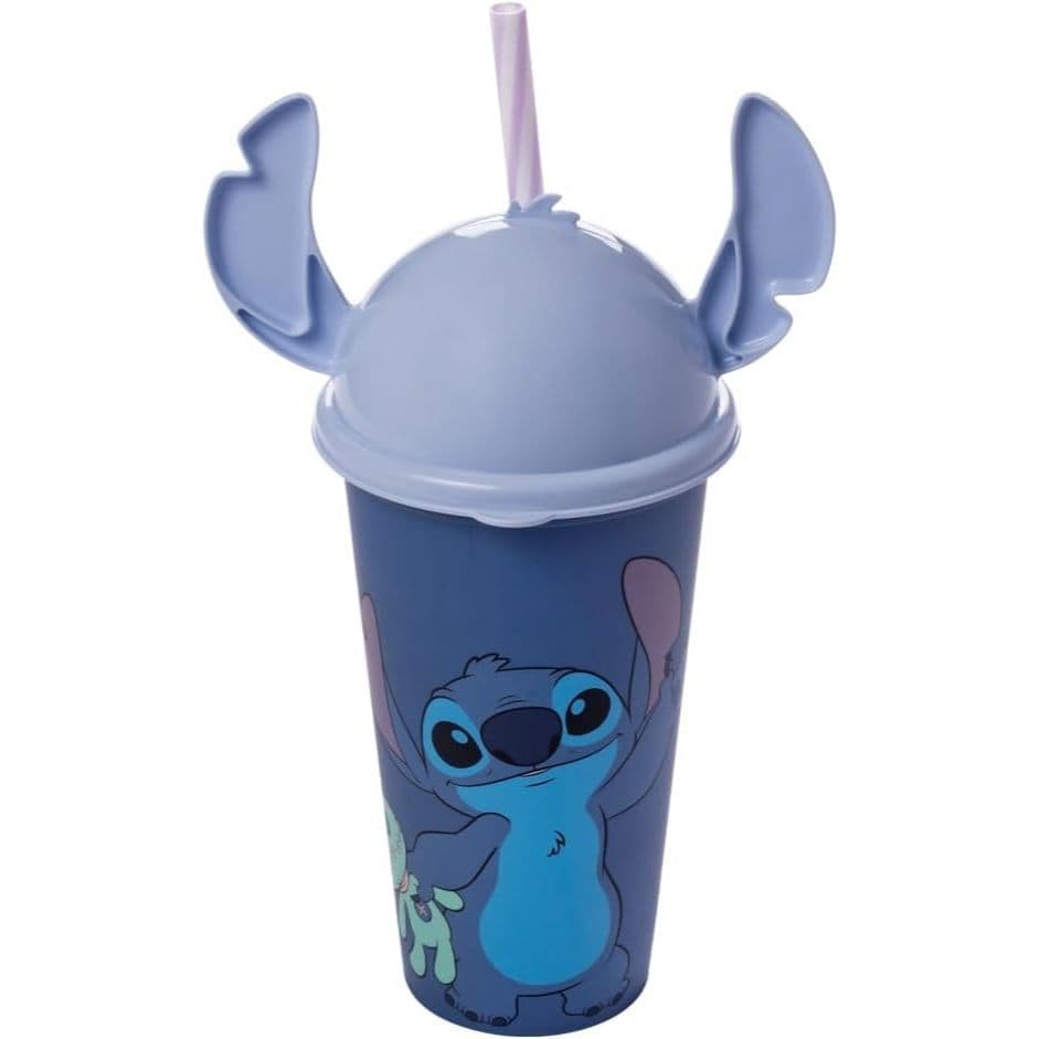 Copo Stitch Ou Divertidamente 500ml com Canudo