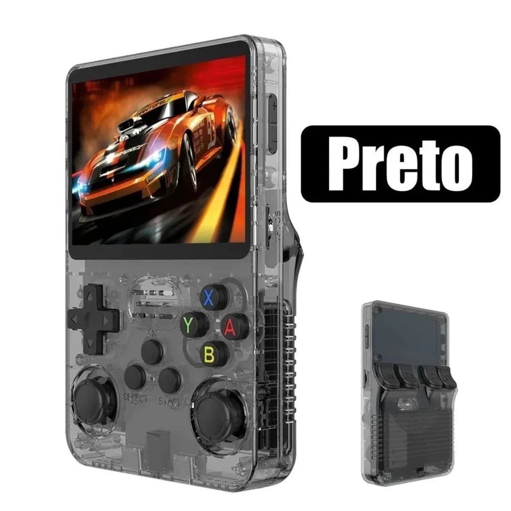 Console Portátil R36S com Suporte para Mais de 15.000 Jogos
