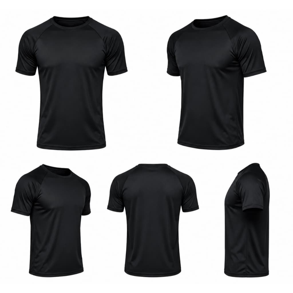 Camisa Masculinas básica Dry Fit Raglan KIT 5 UNIDADES– Conforto e Estilo para o Dia a Dia e Treinos