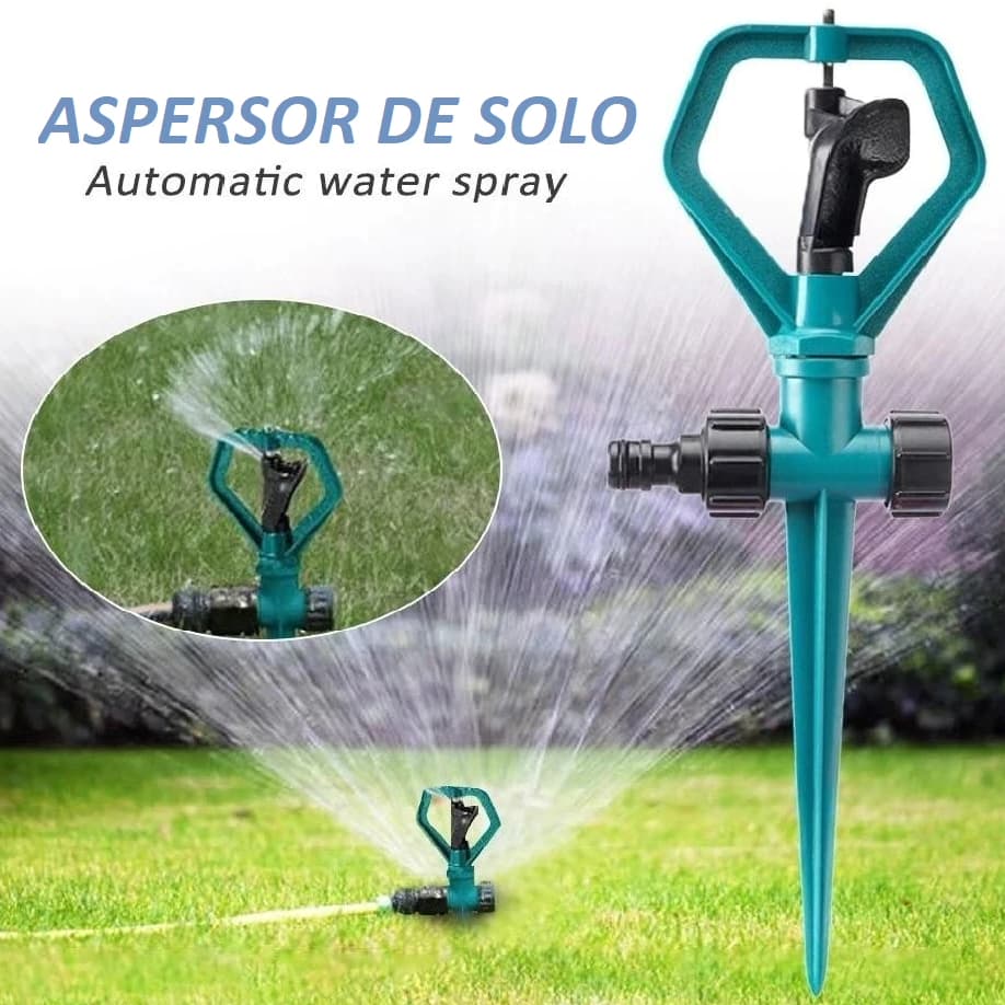 Aspersor Horta Fácil Adaptador Para Mangueiras Giratório Irrigação Jardim