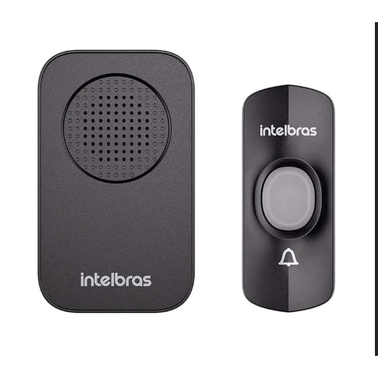 Campainha Sem Fio Intelbras Com Bateria Cib 10 Preta Bivolt - PROMOÇÃO SÓ HOJE!!!!!