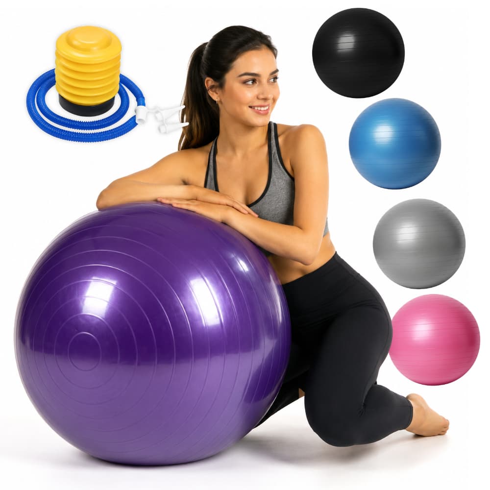 Bola Yoga Pilates Exercicios Fisioterapia Abdominal 55cm