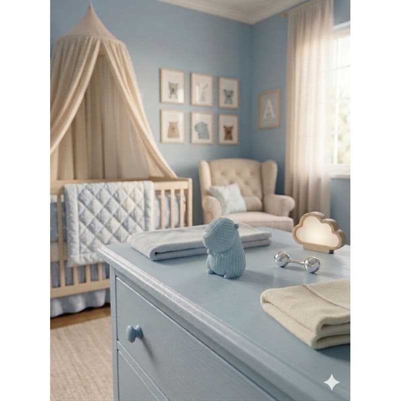 Decorativo tricô Quarto Infantil Azul Bebê Rosa Bebê PLA Ecológico Decoração Bebê Envio Imediato
