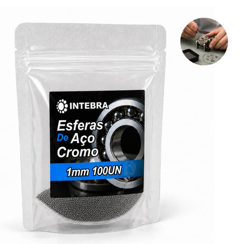Esfera de Aço Cromo 1mm Alta Precisão - 100 peças