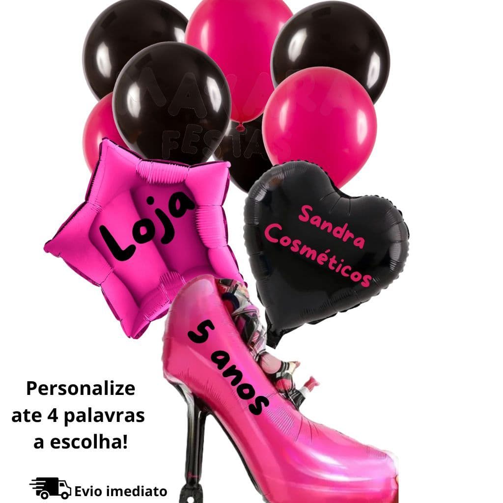 Balão de sapato de maquiagem personalizado