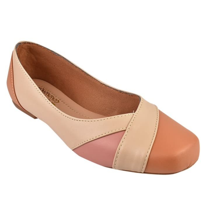 Sapatilha Feminina Casual Bico Quadrado Confortável Toque Feminino