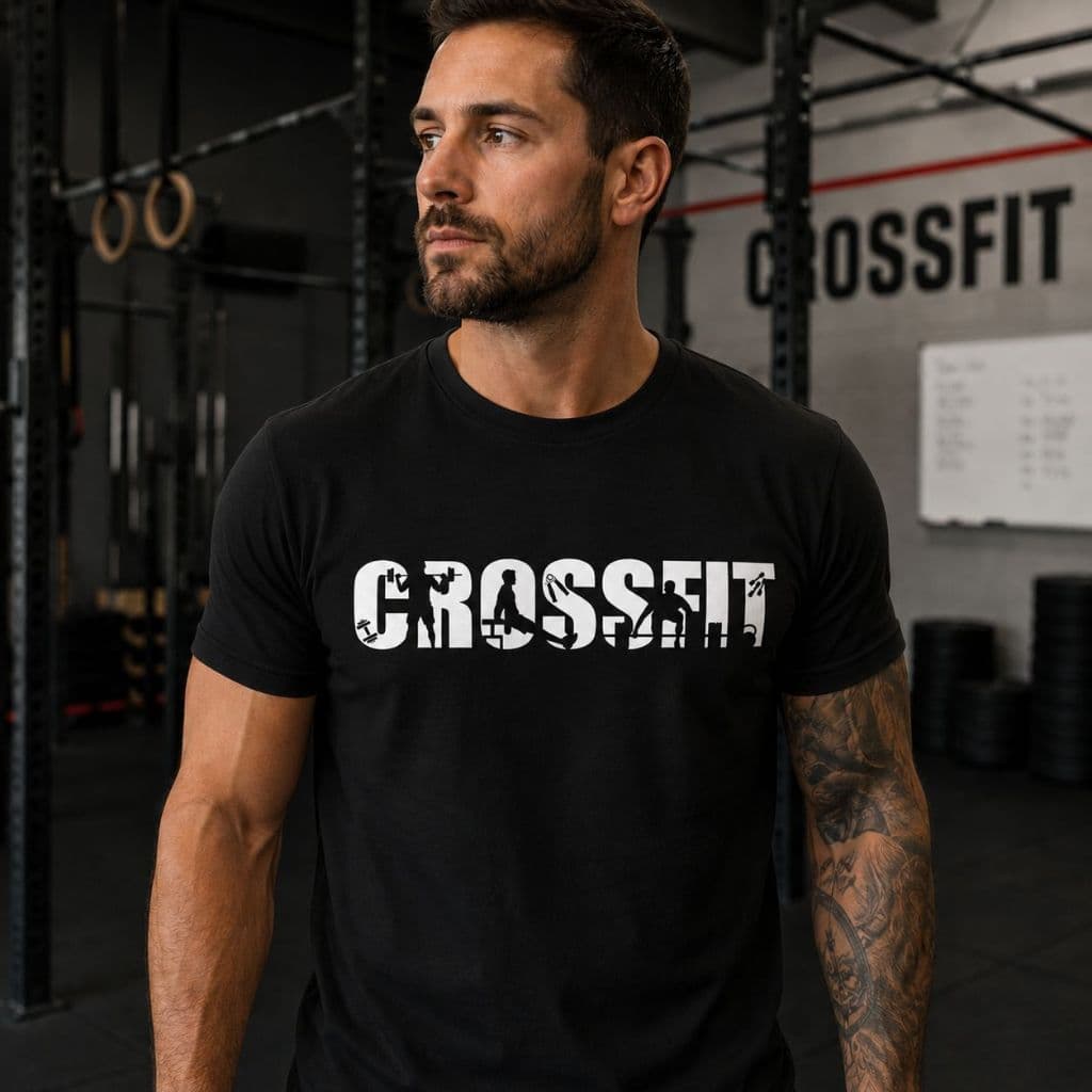 Camiseta Crossfit Masculina e Feminina Treino Academia Fitness Estampada Algodão Casual Unissex
