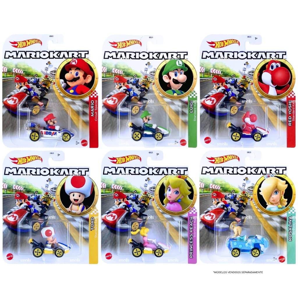 Hot Wheels Mario Kart - Carrinho à Escolha - 1:64