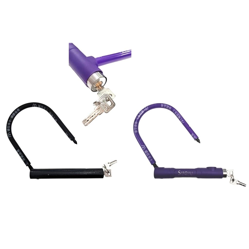 CADEADO TIPO U MULTIUSO BIKE TIPO 180MM X 175MM  TRAVA 2 CHAVES