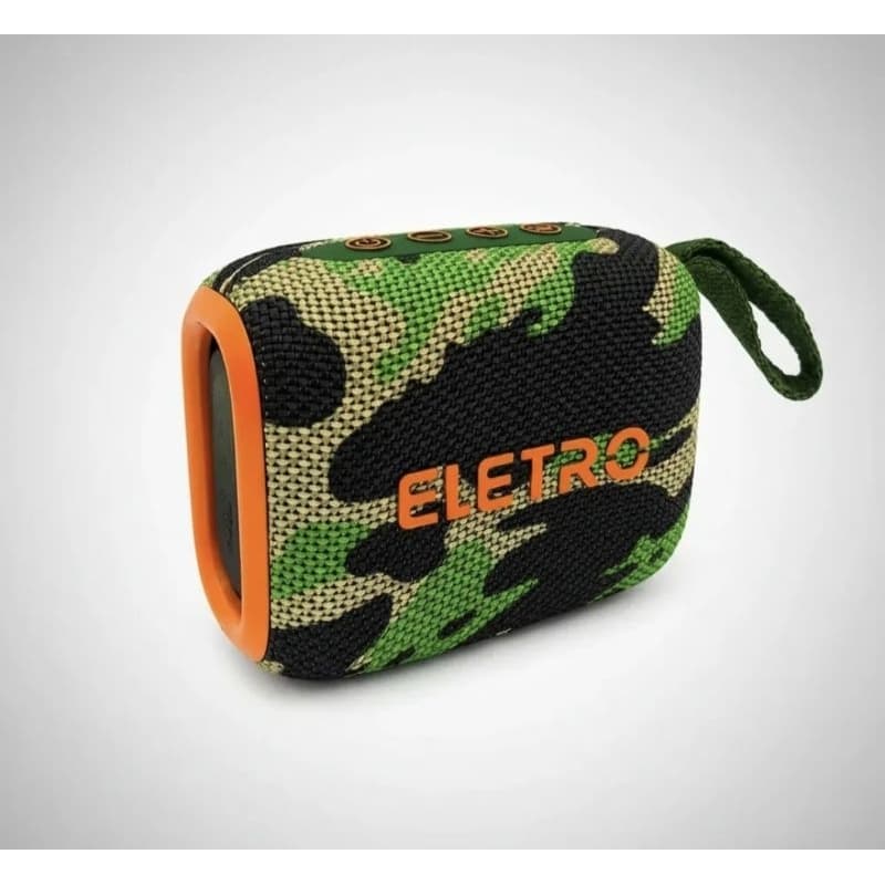 Caixa De Som Bluetooth Eletro Mex Som Com Grave Potente 30w Camuflado