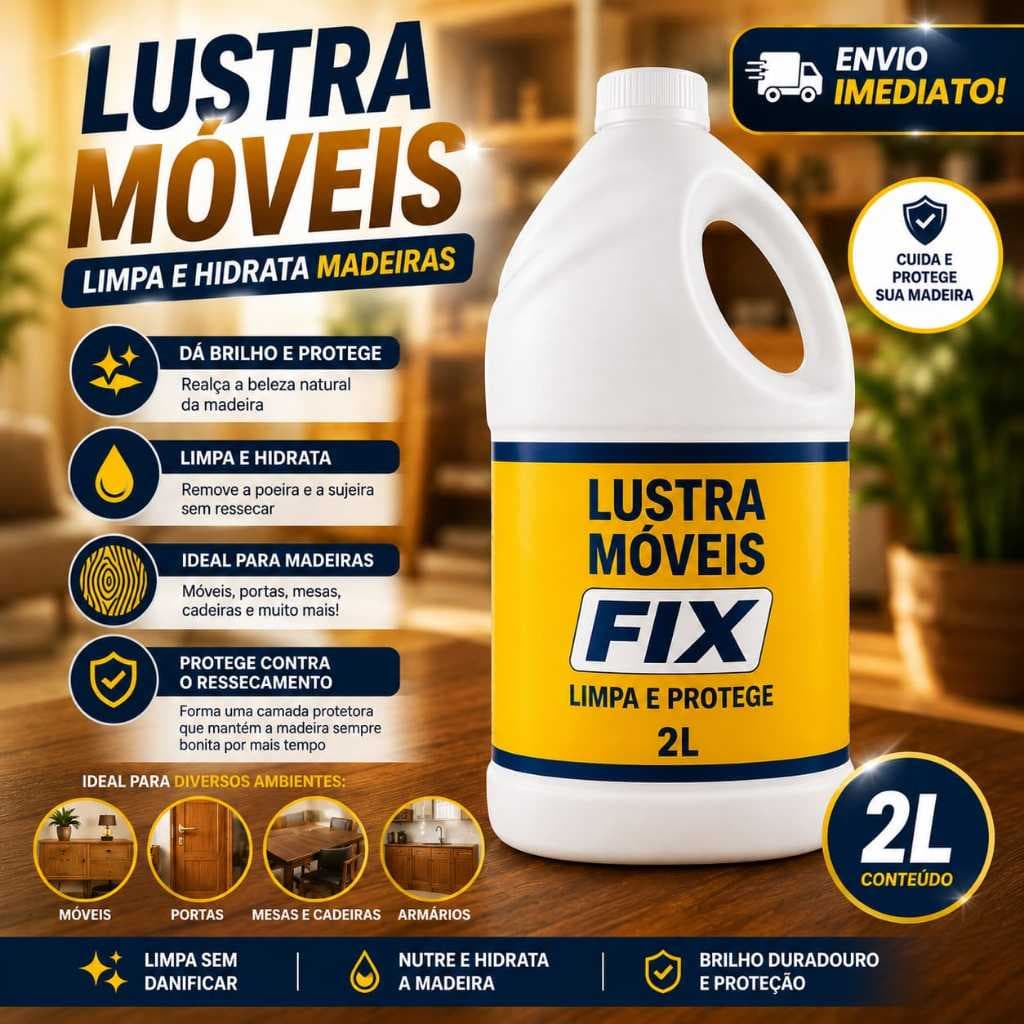 Lustra Móveis Lavanda 2 Litros Hidrata madeira Couro Courino