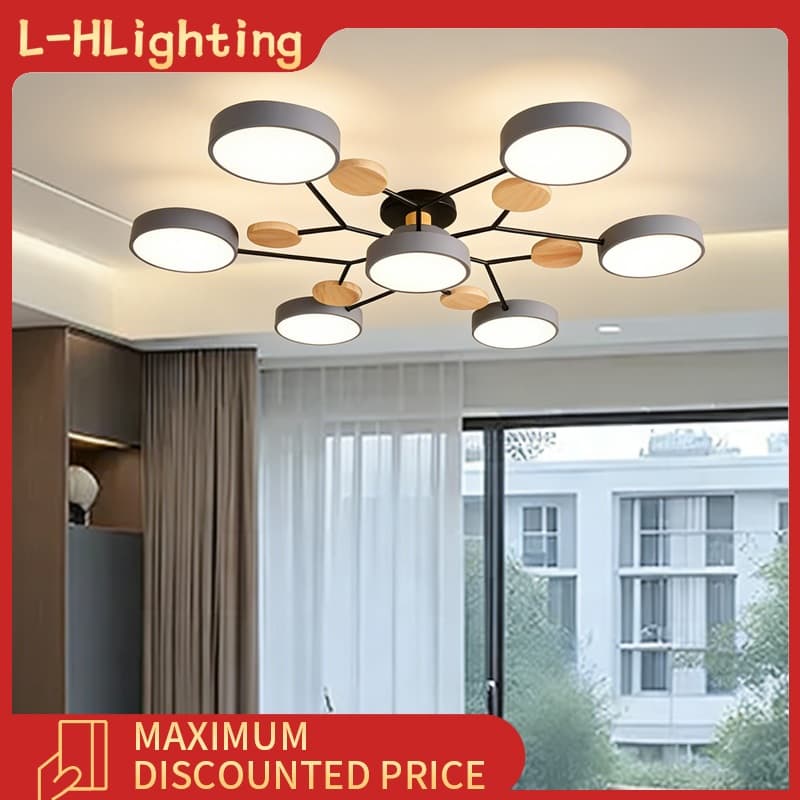 Luminária de teto LED criativa moderna para sala de estar e quarto