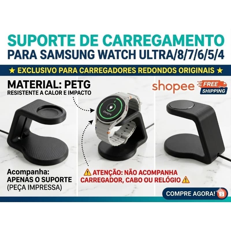 Suporte de carregamento smartwatch