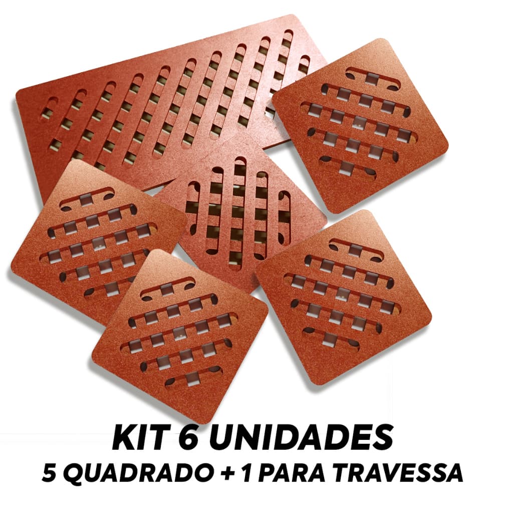 5 Descanso Panela + 1 para Travessa Apoio De Mesa Cozinha Colorido Dourado Prata Preto Rosé Gold