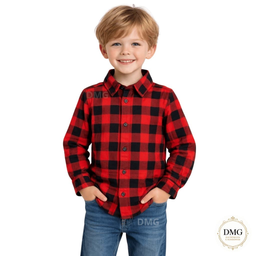Camisa Xadrez Unissex Infantil e Juvenil Festa Junina - ENVIO IMEDIATO