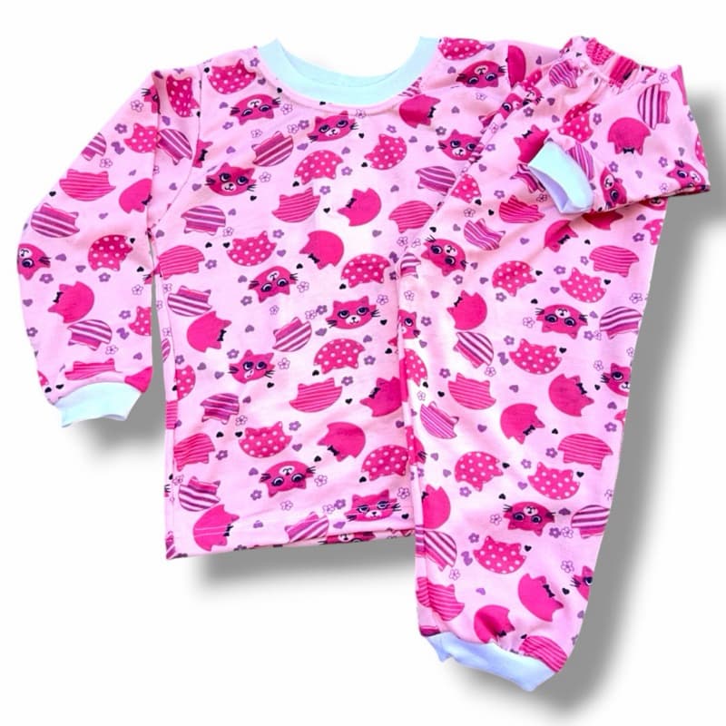 pijama frio longo infantil menino e menina ideal 4 estações
