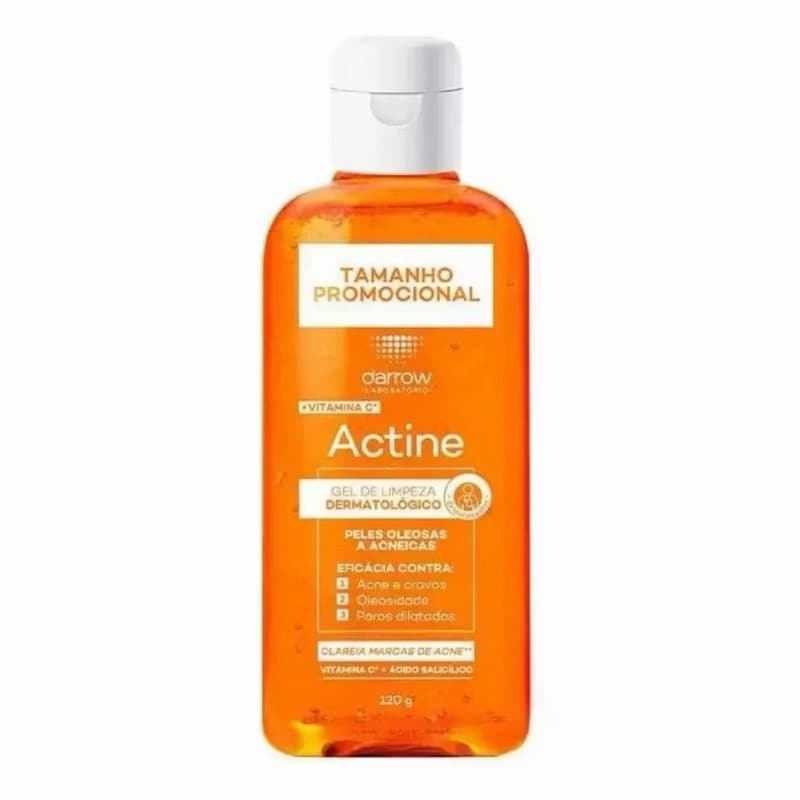 Gel de Limpeza Facial Darrow Actine Peles Oleosas a Acneicas 120g