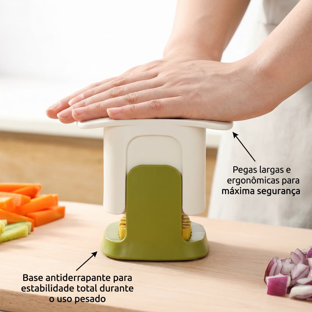 Cortador de Legumes 4 em 1 Manual Multifuncional Picador de Frutas Vegetais e Cebola