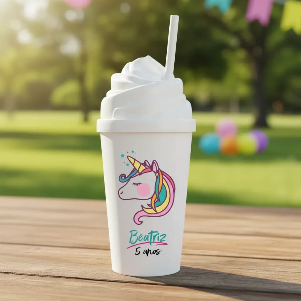 Kit 100 Copos Chantilly 500 ML Personalizados
