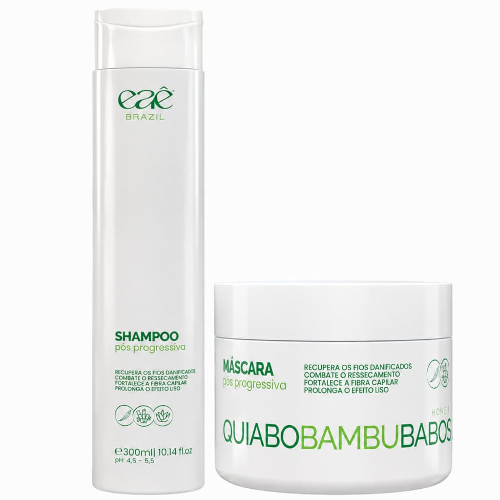 Kit Pós Progressiva Quiabo Home Care Shampoo + Máscara Eae