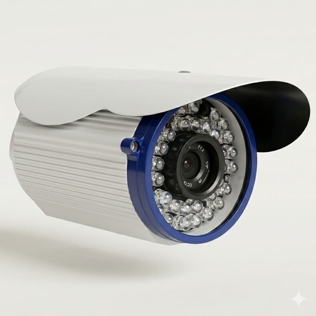 Câmera de Segurança Bullet 1080p Full HD com Super Visão Noturna IR 30m e IP66