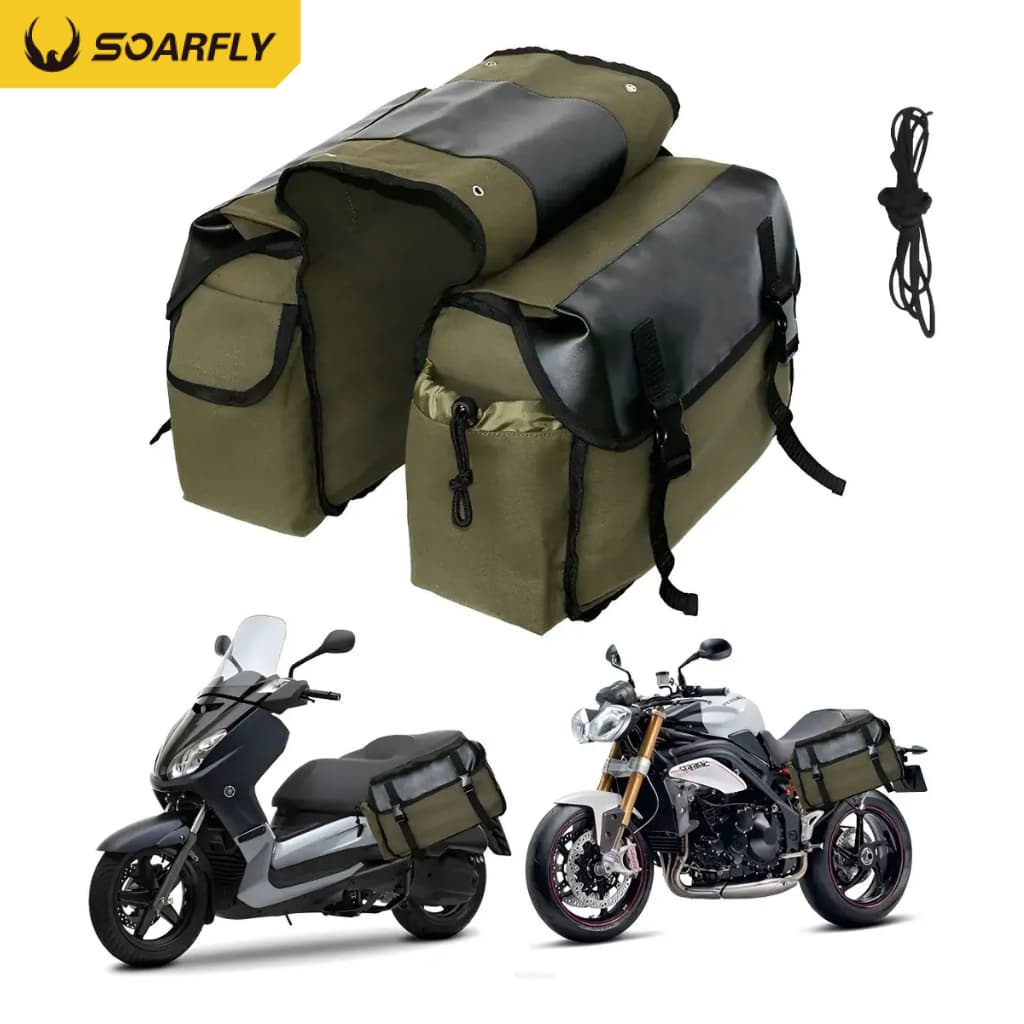 SOARFLY  Bolsa De Tanque De Moto Alforge Universal Moto Lateral Forrado