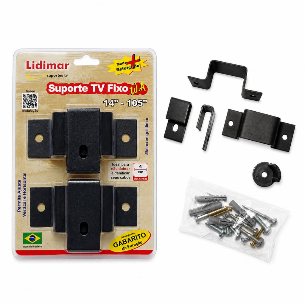 Suporte Fixo Para Tv 14 A 105 Lidimar  Mod: 1702