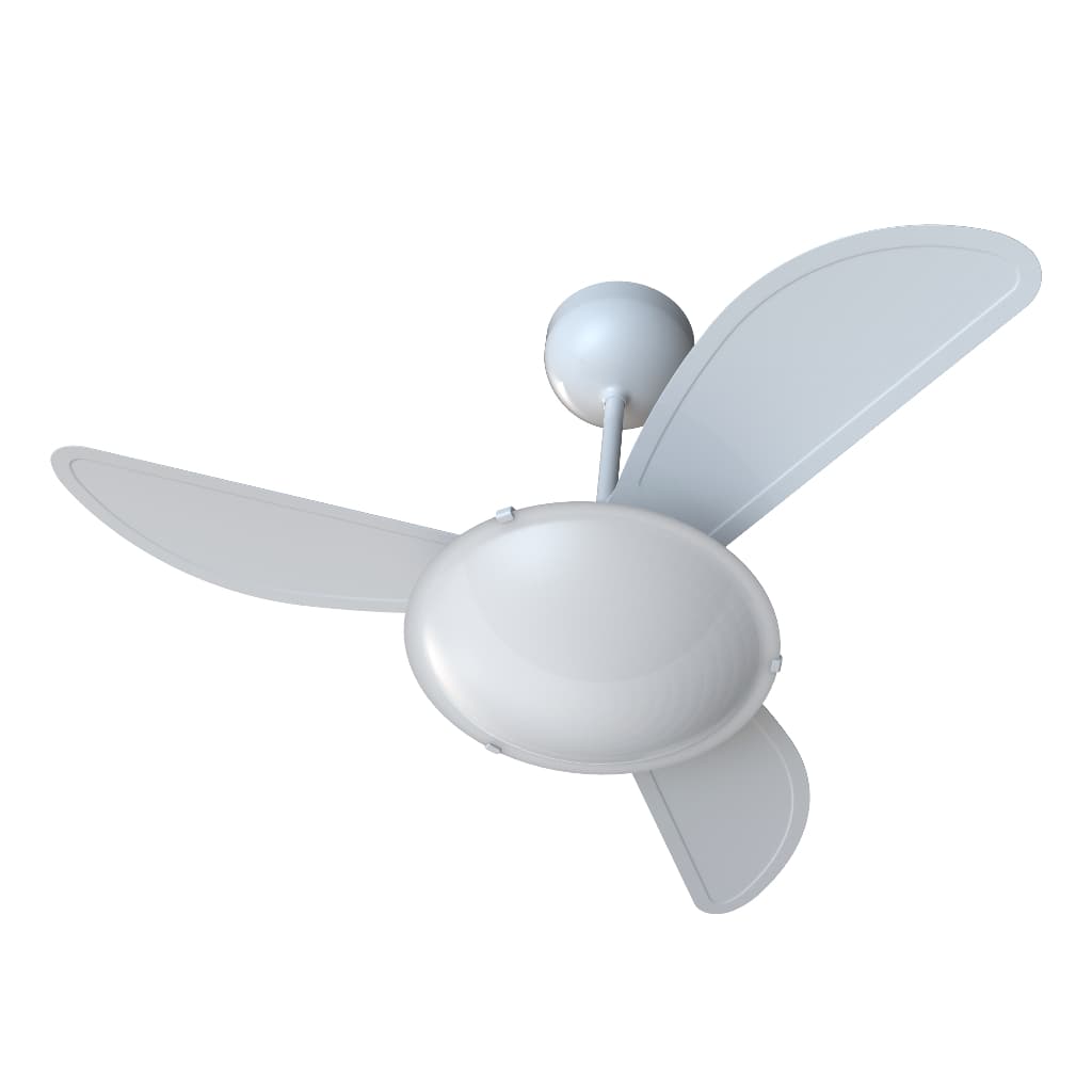 Ventilador de Teto Sunny Inverter com Controle Remoto 3 Pás Branco Bivolt Ventisol