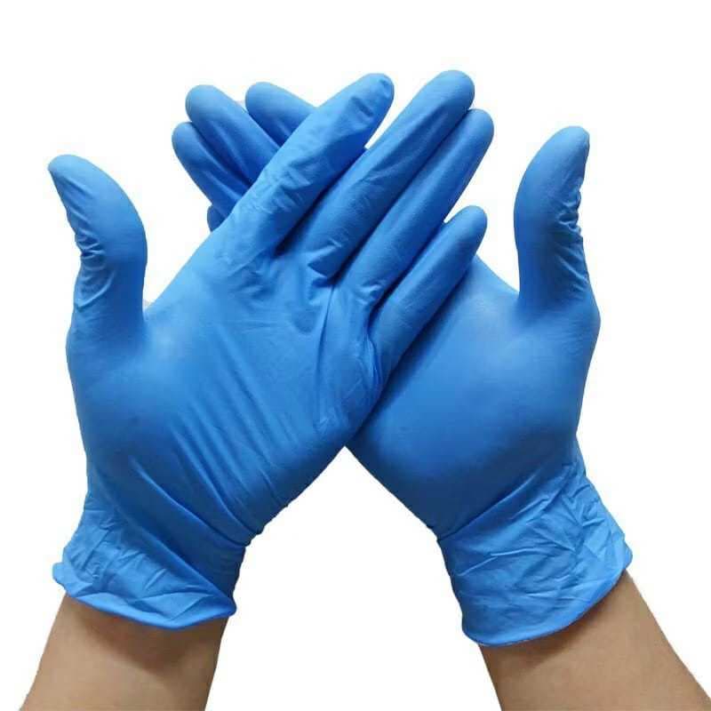 1000 Unidades de Luva Nitrilica Azul Descartável Tamanho P, M e G