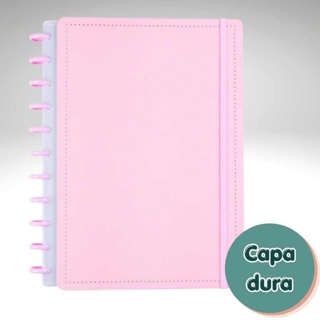 Caderno Inteligente Grande Disco Universitário Reposicionável All Colors Disko Papelaria Planner 📒
